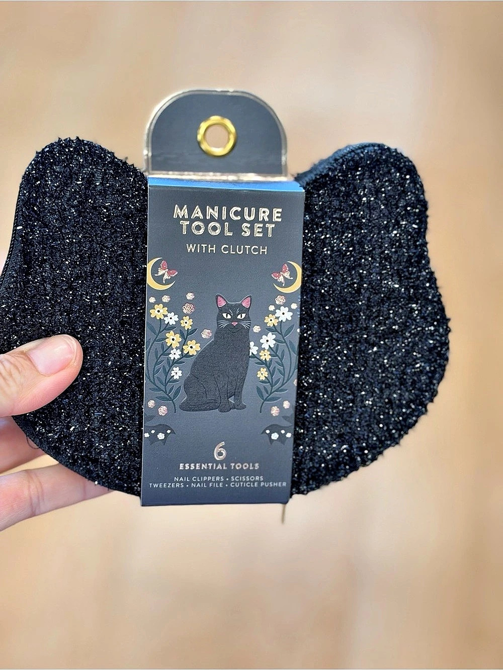 Enchante Accessories Manicure Tool Set with Clutch Black